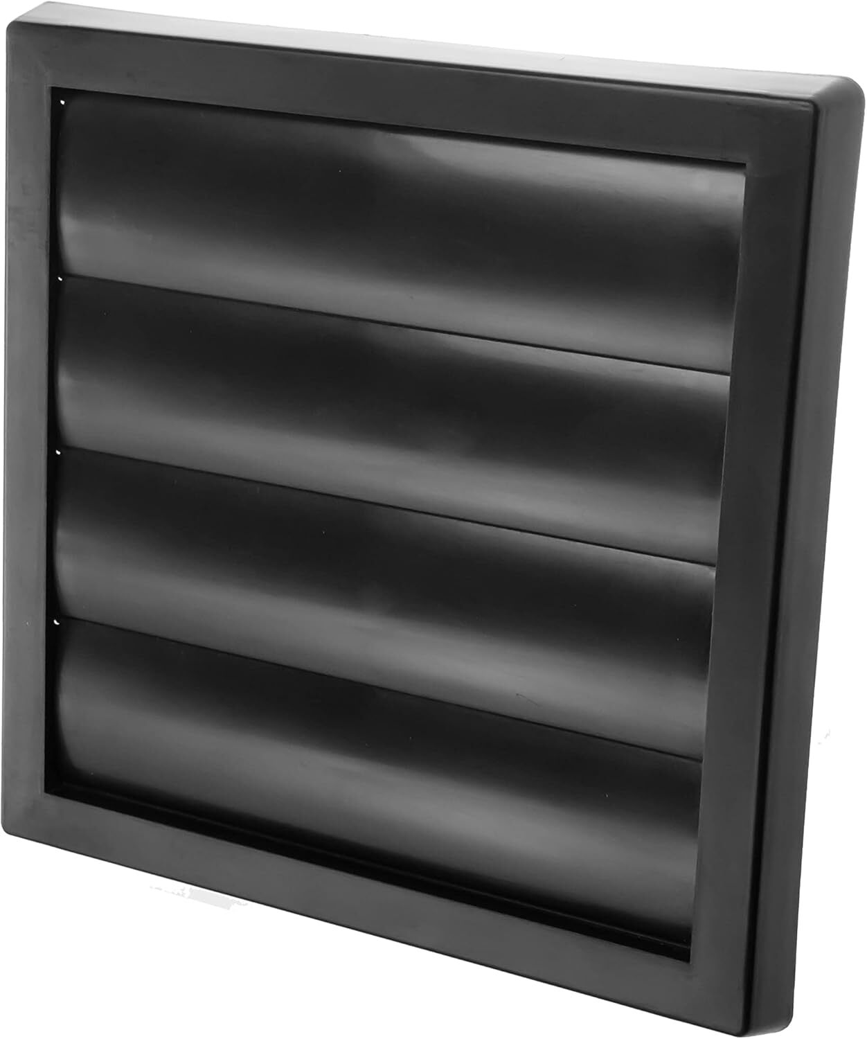 Cubierta de ventilación de escape negra de 6 pulgadas - Campana extractora - Secadora con persianas Duct Vent Co