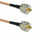 USA-CA RG400 PL259 UHF Male to PL259 UHF Male Coaxial RF Pigtail Cable USA Lot