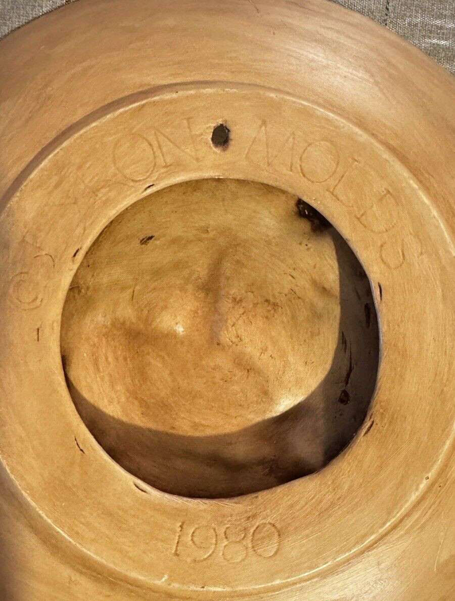 VINTAGE 1980 Byron Molds Winter Scene Plate Snowy Countryside Christmas Church