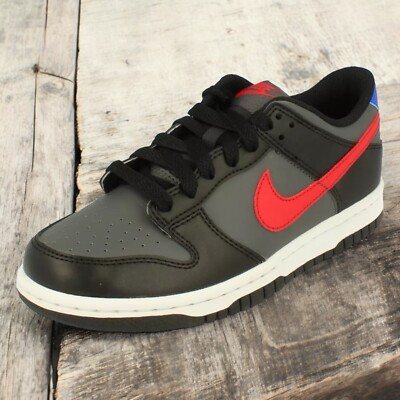 Nike Dunk Low GS Black Red Boys Size 5.5 Kids NEW FAST SHIP