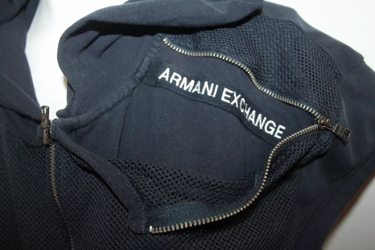Armani sleeveless hoodie cheap