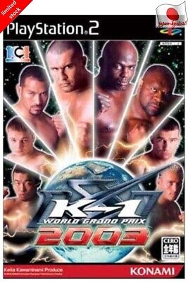 K-1 WORLD GRAND PRIX 2003 PS2 Konami Sony PlayStation 2 From Japan