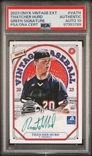 2023 Onyx Extended AUTOGRAPH Green Ink THATCHER HURD Lsu Tigers PSA 10 DNA