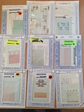 N Scale Microscale Decals $3.00 Your Choice 'SEVERAL LISTINGS' Item #B1