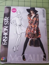 McCalls Pattern M6600 Dresses Shirtdress Belt Size 16 18 20 22 24 UNCUT