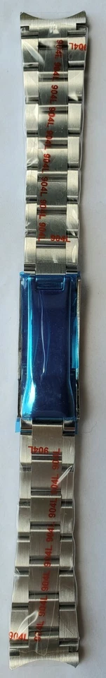 PULSERA DE BLOQUEO DESLIZANTE RIEL DE SEGURIDAD 904L de acero inoxidable para Rolex Submariner 20 mm ENVÍO A EE. UU. Foto 3 de 4