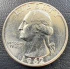 1962 D Washington 90% Silver Quarter RF52