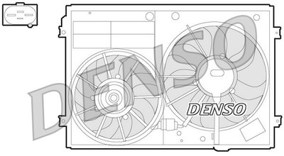 Denso DER32012 Lüfter, Motorkühlung für AUDI SEAT SKODA VW