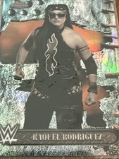 2025 Topps Chrome WWE x Cactus Jack Raquel Rodriguez Refractor Base