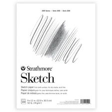 200 Series Sketch Pad, 9x12 inch, 100 Sheets, Tape Bound - Artist Sketchbook ...