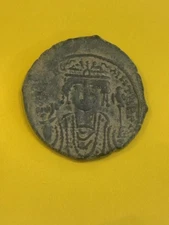 B12-64  BYZANTINE Maurice Tiberius 582-602AD Æ Follis, Constantinope mint year 7