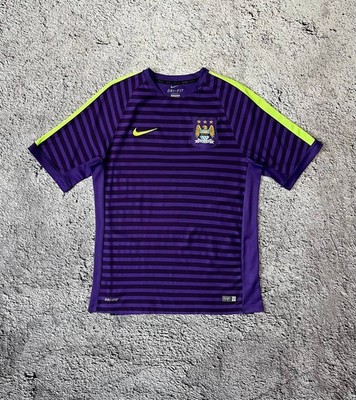 入手困難2014/15シーズン　Nike マンチェスターシティ　ゲームシャツ 紫 Nike Manchester City 2014/15 Away Jersey Purple Dri-Fit Size L | eBay