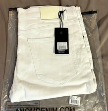 ANØM White Denim Bootcut Jeans Size 42x32 Mi...
