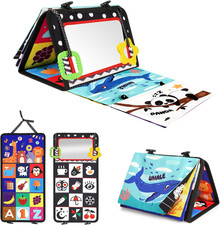 Tummy Time Toy - Black and White High Contrast Baby Toys for Newborn - Baby Visu