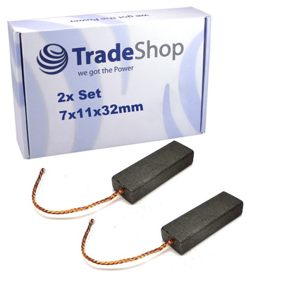 2x Kohlebürsten Schleifkohlen 7 x 11 x 32mm für Dyson DC37 DC39 DC41 DC52
