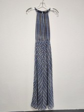Tommy Bahama Ouzo Crazy Maxi Dress Blue Stripe XS