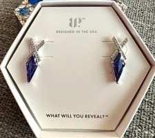Bp Rbp6792 Light Tanzanite Purple Cz Kite Stud Earrings Rhodium Plated Bp Rbp6792 Light Tanzanite Purple Cz Kite Stud Earrings Rhodium Plated