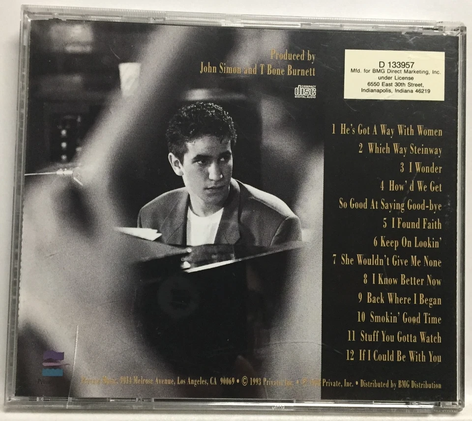 A.J. Croce (Jim 's Son) - Self Titled (CD,1993,Private,1st Ed) RARE 1st PRESSING - Image 3 of 4