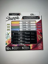 Sharpie Creative Marker Bullet Tip Acrylic and Chisel Tip S-Note 10 PC Set New