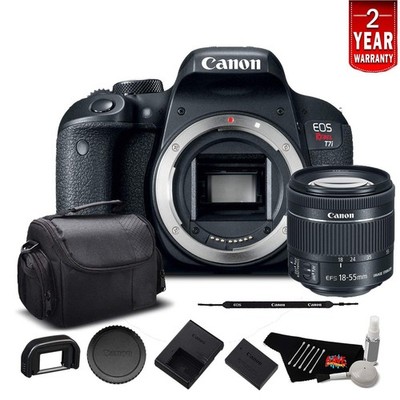 Canon EOS Rebel T7i Digital SLR Camera with 18-55mm Lens 1894C002 - Starter