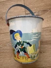 Vintage J Chein  Pirates & Treasures Sand Pail