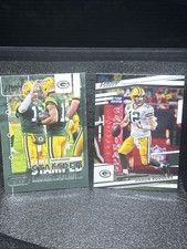 Aaron Rodgers 2 Card Lot NFL Green Bay Packers 2022 Prestige Base & Time Stamp