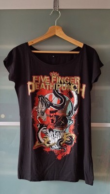 schwarzes Damen T-Shirt ''Five Finger Death Punch''・Merchandise・Größe M