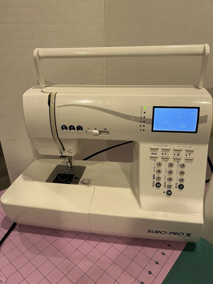 Euro Pro X Sewing Machine 9125 Computerized Embroidery Machines + Case & Extras - Image 2 of 4