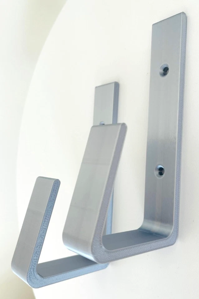 Silver Championship Belt Wall Mount Brackets | Wall Display Hooks (Set of 2) - Image 2 of 4