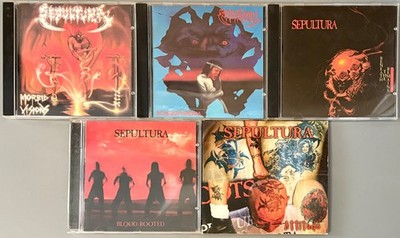 Sepultura 6 CD Lot - Attitude, Morbid Visions, Schizophrenia, Blood Root & More!
