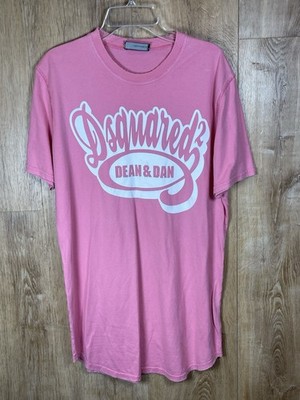 Pink Dsquared2 T-shirt Graphic Dean & Dan Size L