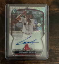 Ceddanne Rafaela Bowman Chrome 2022 Red Auto