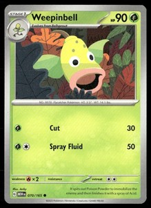 Weepinbell 070/165 Scarlet & Violet 151 Common