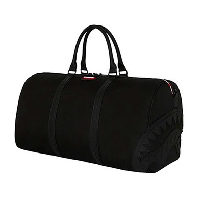 Sprayground Shark Mouth Duffle Bag Black Red Travel Weekender Gym