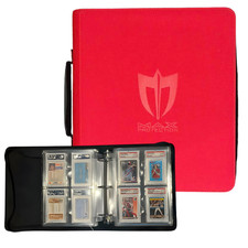 Max Protection PSA Card Binder - Red - 4 Pocket Holds 32 Graded Cards - RED