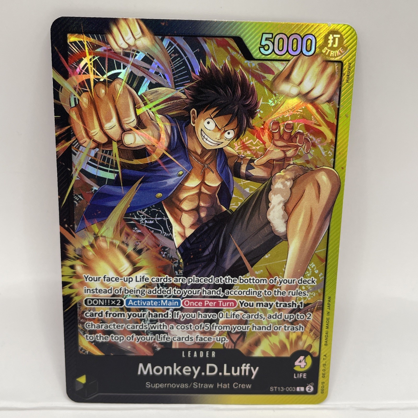 *Monkey.D.Luffy* ST13-003 The Three Brothers Ultra Deck English