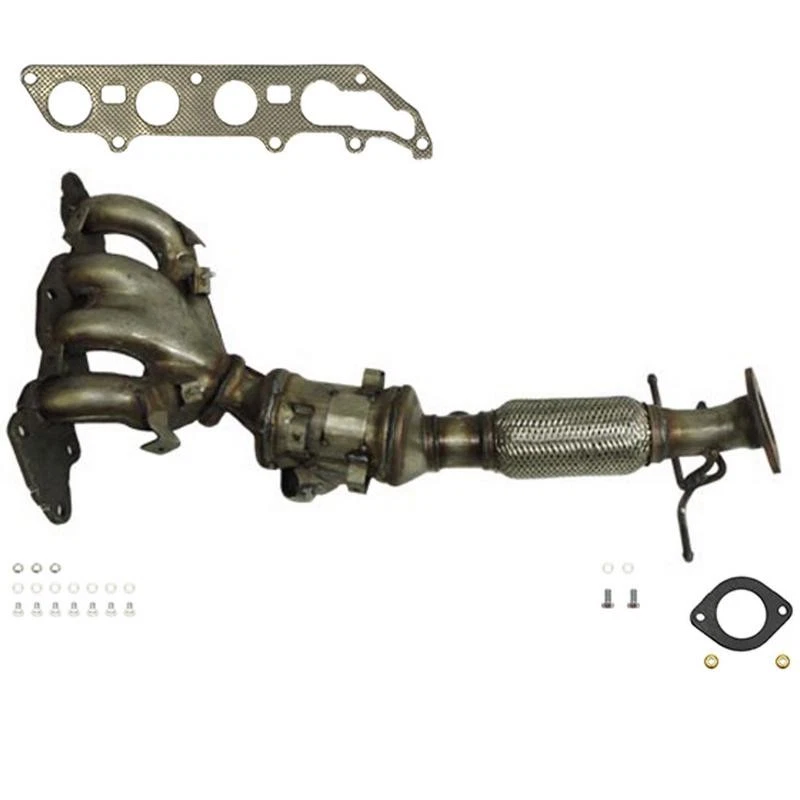 Front Catalytic Converter with Integrated Exhaust Manifold For 2008-2009 Mazda 3 - Image 3 of 4