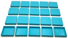 Lego 20 New Medium Azure Panels 1 x 6 x 5 Parts