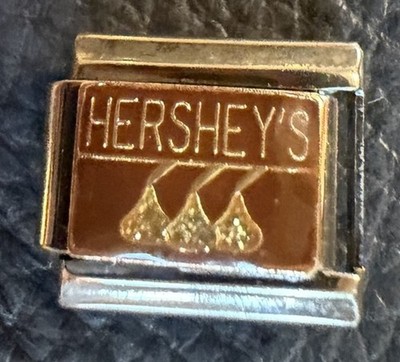 Vintage  HERSHEY s KISSES  Candy CHARM! ORIGINAL ITALIA CHARM fits 9MM Bracelet