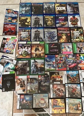 Mixed Lot Of 40 EMPTY video Games Cases Xbox PlayStation NinDS Switch Plus Extra