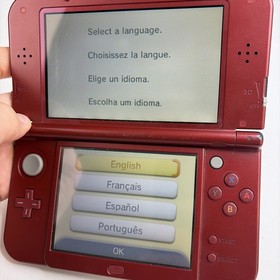 New Nintendo 3DS XL Red Console US Model - Tested! W Charger Stylus