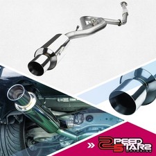 Stainless Steel Catback Exhaust Muffler 4rolled Tip For 00-05 Eclipse 3g 4g64