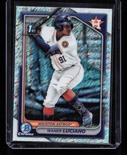 Waner Luciano 2024 Bowman Chrome #BCP-208 1st Bowman Shimmer Refractor