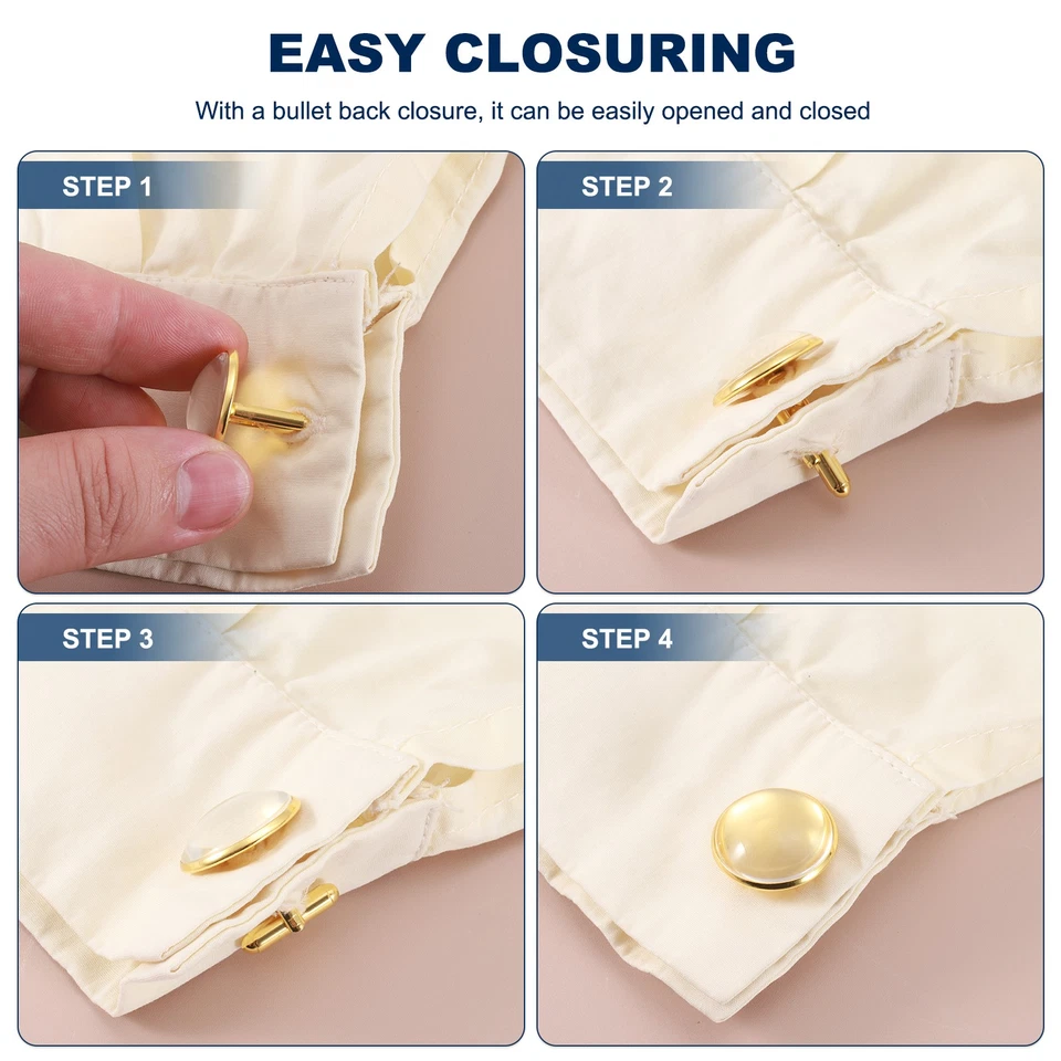 Kit de gemelos en blanco de latón 14/16/18/20/22 mm con piedras preciosas - 10 piezas (gris negro) Foto 4 de 4