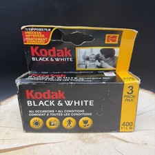 KODAK 35mm Black  White 400 ISO Film 3 Rolls NOS Expired 2005/12 72 Exp Film