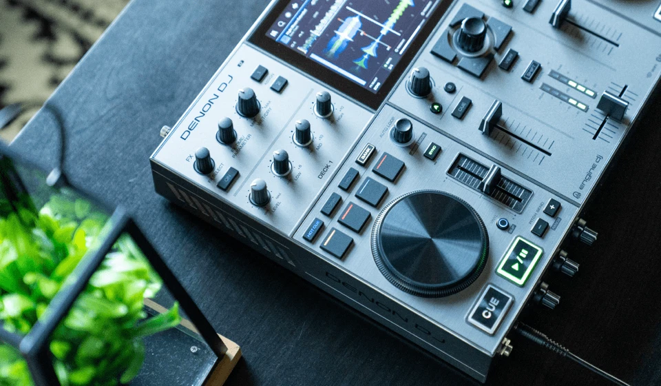 Denon PRIME GO+ Standalone 2-Deck Rechargeable Smart DJ Console W 7" Touchscreen - Image 2 of 4