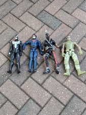 Action Figure Lot DeadPool Agent Zero GI Joe Hero Venom Batman Night Wing