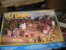 MIB Parts Sealed Old West Miniature Town HO Scale Kit by Dura-Craft #OW955