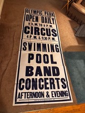 OLYMPIC PARK-4 SHEET POSTER CIRCUS,POOL,AMUSE...