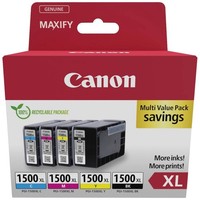 Canon Druckerpatrone PGI-1500XL Bk/C/M/Y Multipack Original Kombi-Pack Schwarz,